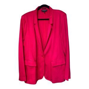 Lane Bryant hot pink blazer Perfect Drape, One Button Soft & Stretchy Plus Sz 20